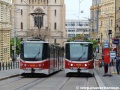 Setkání vozů KT8D5.RN2P ev.č.9093 a 9059 v prostoru zastávky Strossmayerovo náměstí. | 3.6.2012