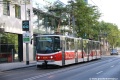 Vůz KT8D5.RN2P #9096 vypravený na linku 15 míří Radlickou ulicí ke křižovatce s Plzeňskou ulicí. | 29.6.2012