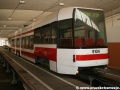 Na pár měsíců byl vůz RT6N1 ev.č.9104 odklizen do vozovny Hloubětín, aby na Pankráci uvolnil místo pro nové cvičné vozy. | 20.8.2007