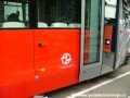 V dopoledních hodinách se na tramvaji Škoda 14T ev.č.9111 objevilo první nalepené logo dopravce - Dopravního podniku hl.m.Prahy. | 12.12.2005