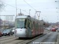 Tramvaj Škoda 14T ev.č.9111 při předváděcí jízdě pro představitele hlavního města Prahy na Výtoni. | 13.12.2005