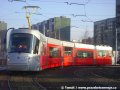 Vůz Škoda 14T ev.č.9120 na vnější koleji smyčky Sídliště Řepy. | 22.2.2007