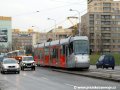 Dispečerský vůz KGX-23 doprovází jízdu vozu Škoda 14T ev.č.9122 u zastávky Hlušičkova. | 22.3.2007