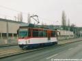 Vůz T6C5 na Plzeňské ulici u zastávky Vozovna Motol. | 8.3.2003
