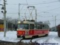 Sněhový pluh ev.č.5402 ve vozovně Kobylisy