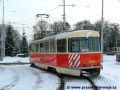 Sněhový pluh ev.č.5402 ve vozovně Kobylisy