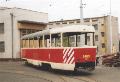Poslední okamžiky sněhového pluhu ev.č.5403 v areálu Ústředních dílen