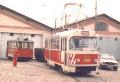 Sněhový pluh ev.č.5406 ve vozovně Střešovice
