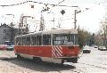 Sněhový pluh 5408 před vozovnou Žižkov