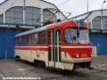 Cvičný vůz T3 ev.č.5502 v areálu vozovny Pankrác | 4.1.2007