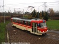 Cvičný vůz T3 ev.č.5502 ve smyčce Levského | 19.11.2010