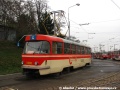 Cvičný vůz T3 ev.č.5502 ve smyčce Levského | 19.11.2010