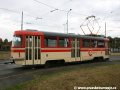 Cvičný vůz T3 ev.č.5505 na vnitřní koleji smyčky Starý Hloubětín | 6.10.2008