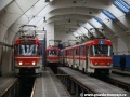 Souprava cvičných vozů T3 ev.č.5511+5505 ve společnosti cvičných vozů T3R.P ev.č.5516 a T3 ev.č.5520. | 6.12.2010