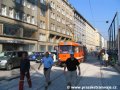 Předkolaudace přeložky tramvajové tratě na náměstí Republiky pracovním vozem T3 ev.č.5521. | 13.9.2006