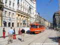 Předkolaudace přeložky tramvajové tratě na náměstí Republiky pracovním vozem T3 ev.č.5521. | 13.9.2006