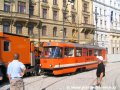 Předkolaudace přeložky tramvajové tratě na náměstí Republiky pracovním vozem T3 ev.č.5521. | 13.9.2006