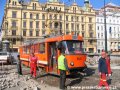 Předkolaudace přeložky tramvajové tratě na náměstí Republiky pracovním vozem T3 ev.č.5521. | 13.9.2006