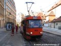 Předkolaudace přeložky tramvajové tratě na náměstí Republiky pracovním vozem T3 ev.č.5521. | 13.9.2006