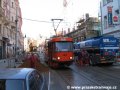 Předkolaudace přeložky tramvajové tratě na náměstí Republiky pracovním vozem T3 ev.č.5521. | 13.9.2006