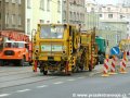 Podbíječka Plasser & Theurer 08-275 ZW při rekonstrukci tratě v Koněvově ulici | 3.8.2006