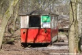 Bývalý vlečný vůz DP Praha ev.č.815 v areálu skanzenu Solvayovy lomy.| 5.4.2015