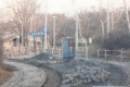 Výhybkářské stanoviště ve smyčce Královka během její částečné rekonstrukce. | 20. 2. 1997