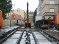Pokládka další části tratě v ulici Na Slupi | 27.9.2010