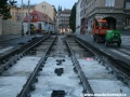 Dokončovaná část tramvajové tratě systému W-tram v ulici Na Slupi u zastávek Botanická zahrada | 27.9.2010