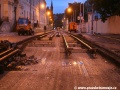 Dokončovaná část tramvajové tratě systému W-tram v ulici Na Slupi u zastávek Botanická zahrada | 27.9.2010