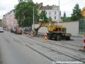 Výstavba tzv. vídeňské zastávky Albertov v ulici Na Slupi. | 29.5.2007