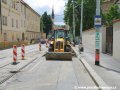 Výstavba tzv. vídeňské zastávky Albertov v ulici Na Slupi. | 29.5.2007