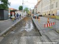 Výstavba tzv. vídeňské zastávky Albertov v ulici Na Slupi. | 29.5.2007