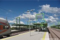 V současnosti prezentovaná vizualizace přestupního terminálu Zahradní Město v blízkosti budoucí smyčky Zahradní Město.
