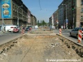 Rekonstrukce tramvajové tratě mezi Basilejským náměstí a křižovatkou Ohrada je v plném proudu. | 20.7.2006