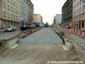 Rekonstrukce tramvajové tratě mezi Basilejským náměstí a křižovatkou Ohrada je v plném proudu. | 1.8.2006
